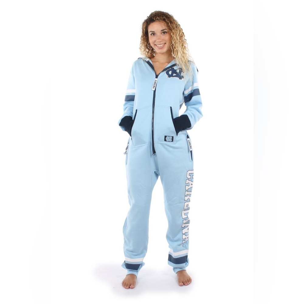 UNC Adult Zip up Bodysuit Onesie